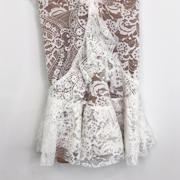 NWT FOR LOVE & LEMONS Tati Lace Ruffle Dress #TT13 - Picture 5 of 8